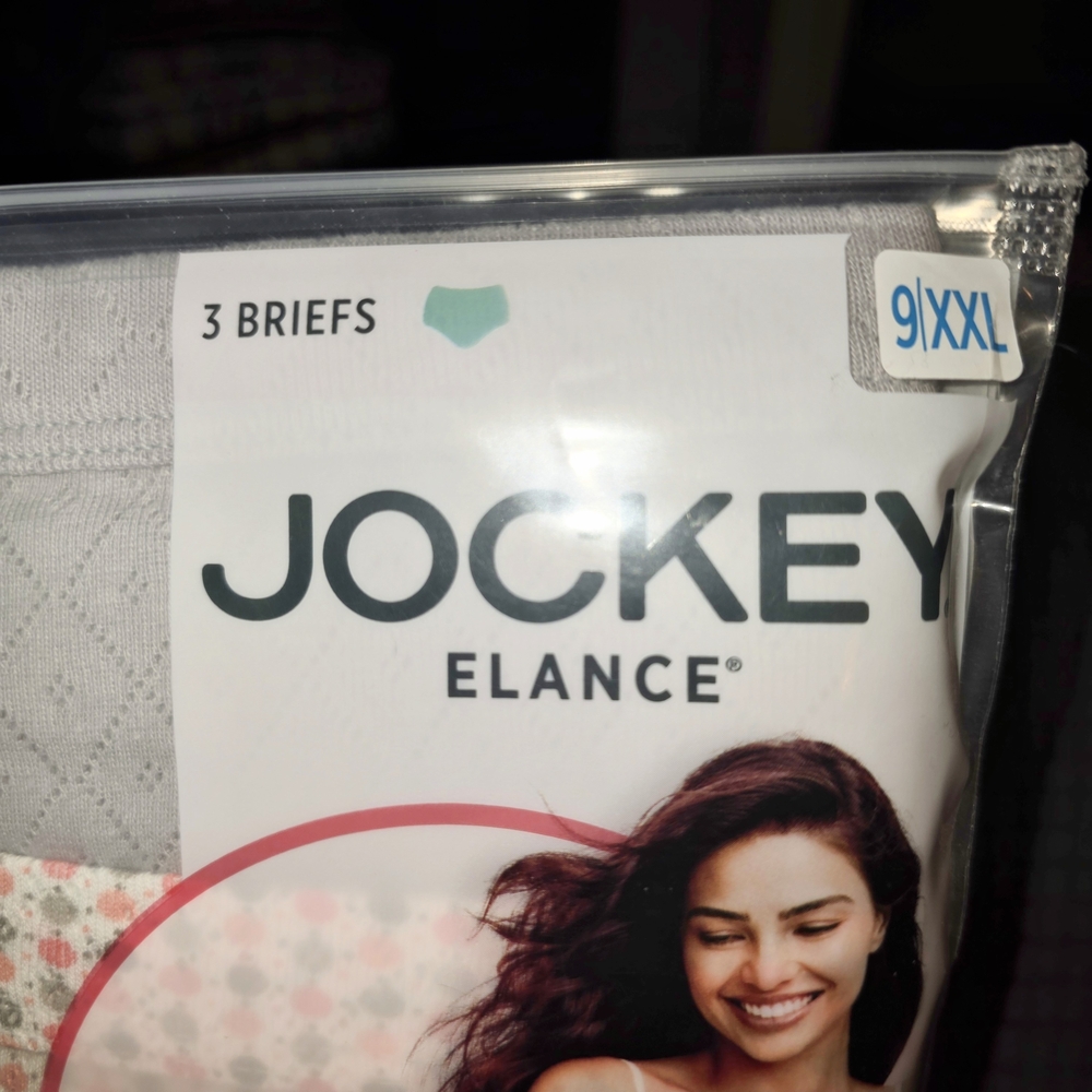 NWT Jockey 3pk Cotton Underwear. Elance Breathe Comfort Briefs. Plus Size 9 /XXL - Picture 4 of 8